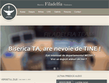 Tablet Screenshot of filadelfia-tm.ro
